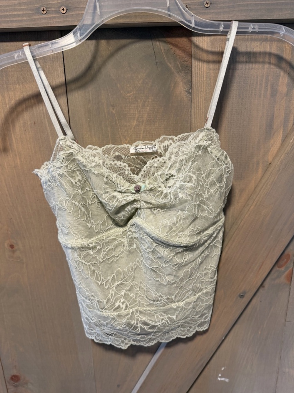 Free people intimately Lacey cami in Sage Green NWT - Picture 3 of 8